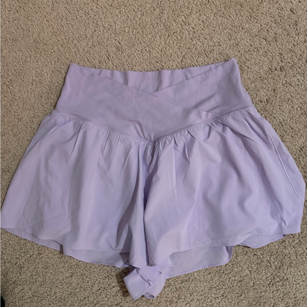 Lululemon Athletica High Waist Lavender Shorts